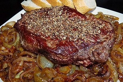 Steaks mit Zwiebeln 1