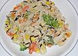 Fruchtige Curry - Reis - Pfanne mit Frischk&auml;se