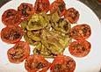 Paprika und Tomaten als Vorspeise