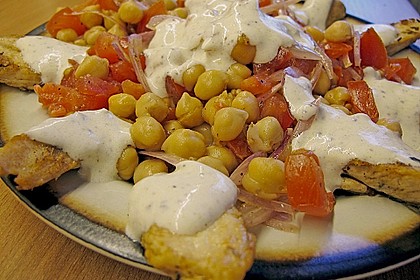 Gegrilltes H&auml;hnchen mit Kichererbsensalat 3