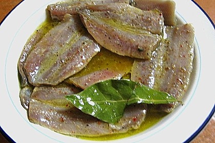 Lauwarmer Salat von Chayote und S&uuml;&szlig;kartoffel mit gegrillten Sardinenfilets 1