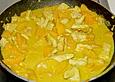 Curry - H&auml;hnchen mit Pfirsichen