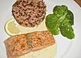 Wildlachsfilet mit Noilly Prat - Sahneso&szlig;e