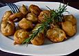 Champignons im Bierteig