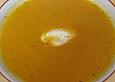 M&ouml;hrensuppe mit Orangensaft
