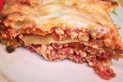 Vegetarische Lasagne mit Tofu 1