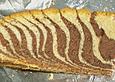 Marmorkuchen mit Tigerstreifen