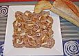 Carpaccio vom Rind, aus gekochtem Fleisch