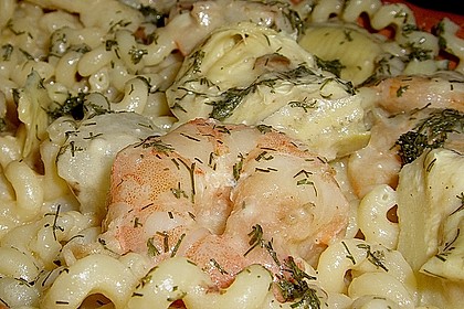 Arti (-geschockte) Pasta mit Garnelen