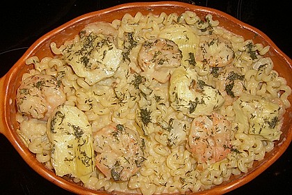 Arti (-geschockte) Pasta mit Garnelen 1
