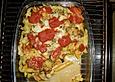 Nudelauflauf mit Zucchini, Karotten und Pilzen