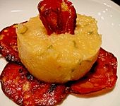 Quittenmus mit gebratener Blutwurst (oder mit Chorizo) (Bild)
