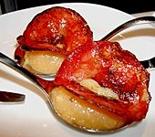 Quittenmus mit gebratener Blutwurst (oder mit Chorizo) (Bild)