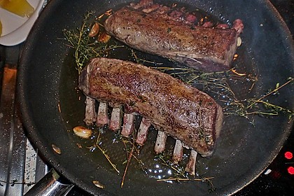 Lammkarree mit Rotwein - Balsamico Reduktion 4