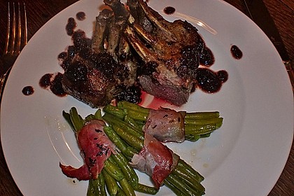 Lammkarree mit Rotwein - Balsamico Reduktion 6