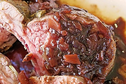 Lammkarree mit Rotwein - Balsamico Reduktion 7