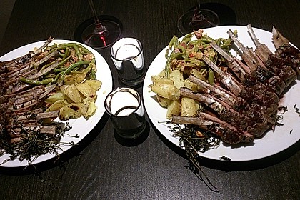 Lammkarree mit Rotwein - Balsamico Reduktion 9