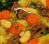 Deftige Kartoffelsuppe mit Kl&uuml;nkerle und Fleisch (Bild)