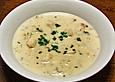 Kokossuppe mit Fisch