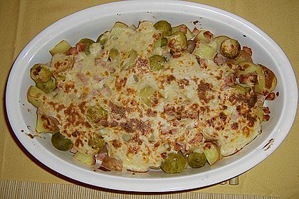 Rosenkohl mit knuspriger K&auml;sekruste 3