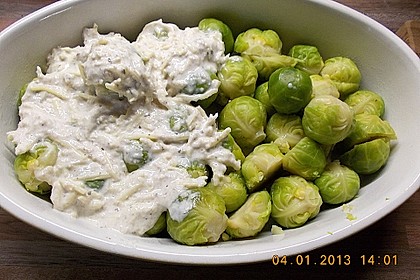Rosenkohl mit knuspriger K&auml;sekruste 24