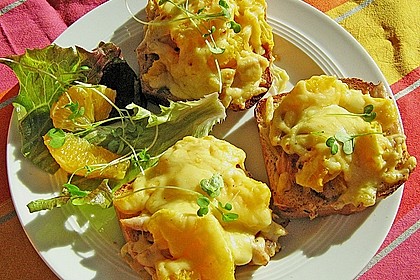 Orangen - K&auml;se - Toast