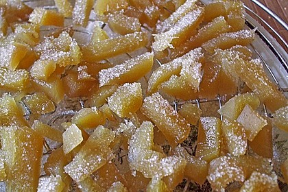 Kandierter Ingwer und Ingwer - Orangensirup 12