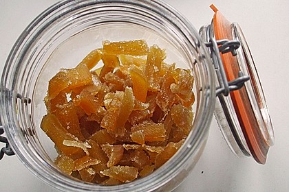 Kandierter Ingwer und Ingwer - Orangensirup 1