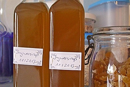 Kandierter Ingwer und Ingwer - Orangensirup 7