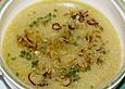 T&ouml;ginger aufgeschmolzene Grie&szlig;suppe