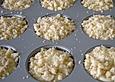 Muffins mit Streuseln und Frischk&auml;sekern