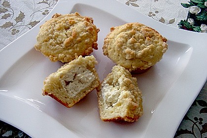 Muffins mit Streuseln und Frischk&auml;sekern 1