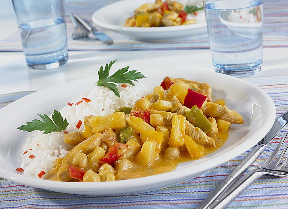 Exotische Puten - Curry - Pfanne (Rezept mit Bild) | Chefkoch.de