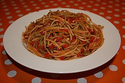 Paprika - Walnussspaghetti