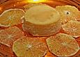 Karamellflan mit Orangencarpaccio