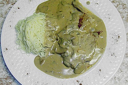 Nudeln mit Champignonsauce 4