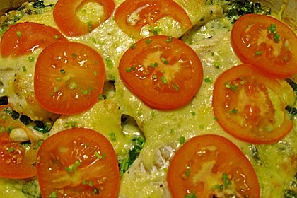 Gebackenes Fischfilet auf Mangold 7
