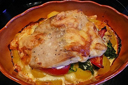 Gebackenes Fischfilet auf Mangold 4