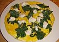 Spinat - Omelette mit Frischk&auml;se
