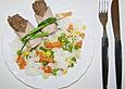 Reis, Gem&uuml;se und Hackfleisch