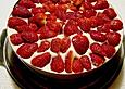 Kalorienarme Erdbeertorte mit Quark