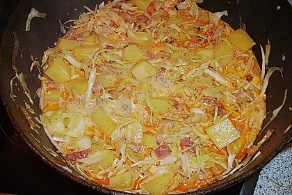 Spitzkohl mit roten Linsen 18