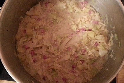 Spitzkohl mit roten Linsen 12