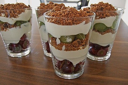 Dessert mit Weintrauben 8
