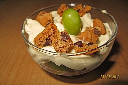 Dessert mit Weintrauben 49