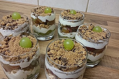 Dessert mit Weintrauben 9