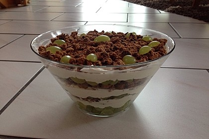 Dessert mit Weintrauben 69