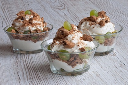 Dessert mit Weintrauben 1