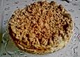 Apfelkuchen mit Vanillecreme und Streuseln