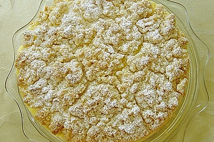 Apfelkuchen mit Vanillecreme und Streuseln 3